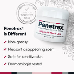 Penetrex non-greasy formula with arnica supports comfort after activity.