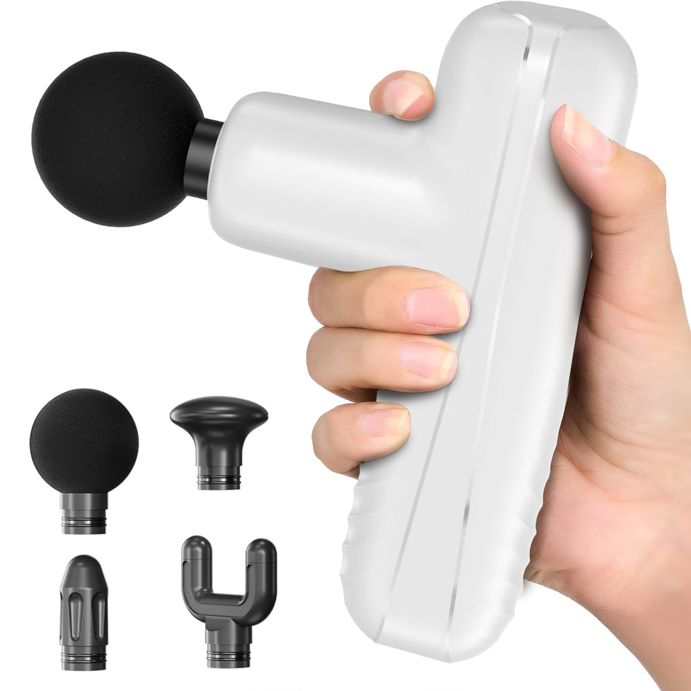 PENJOY Mini Massage Gun shows compact size for easy handling and targeted relief