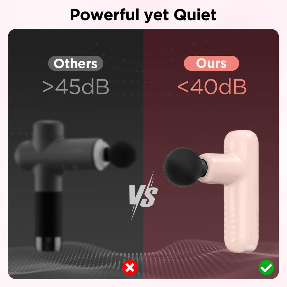 Penjoy Mini Massage Gun operates quietly for shared spaces.