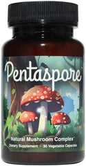 Pentaspore bottle front view for daily memory and energy support.