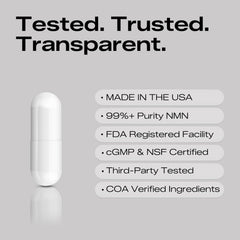 PEPAX NMN box packaging opened shows clear dosing and purity.