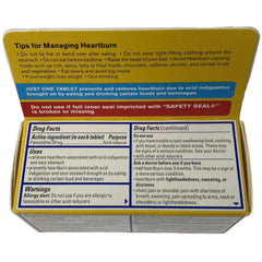 Pepcid CSC24 travel carton showing compact packaging for trips