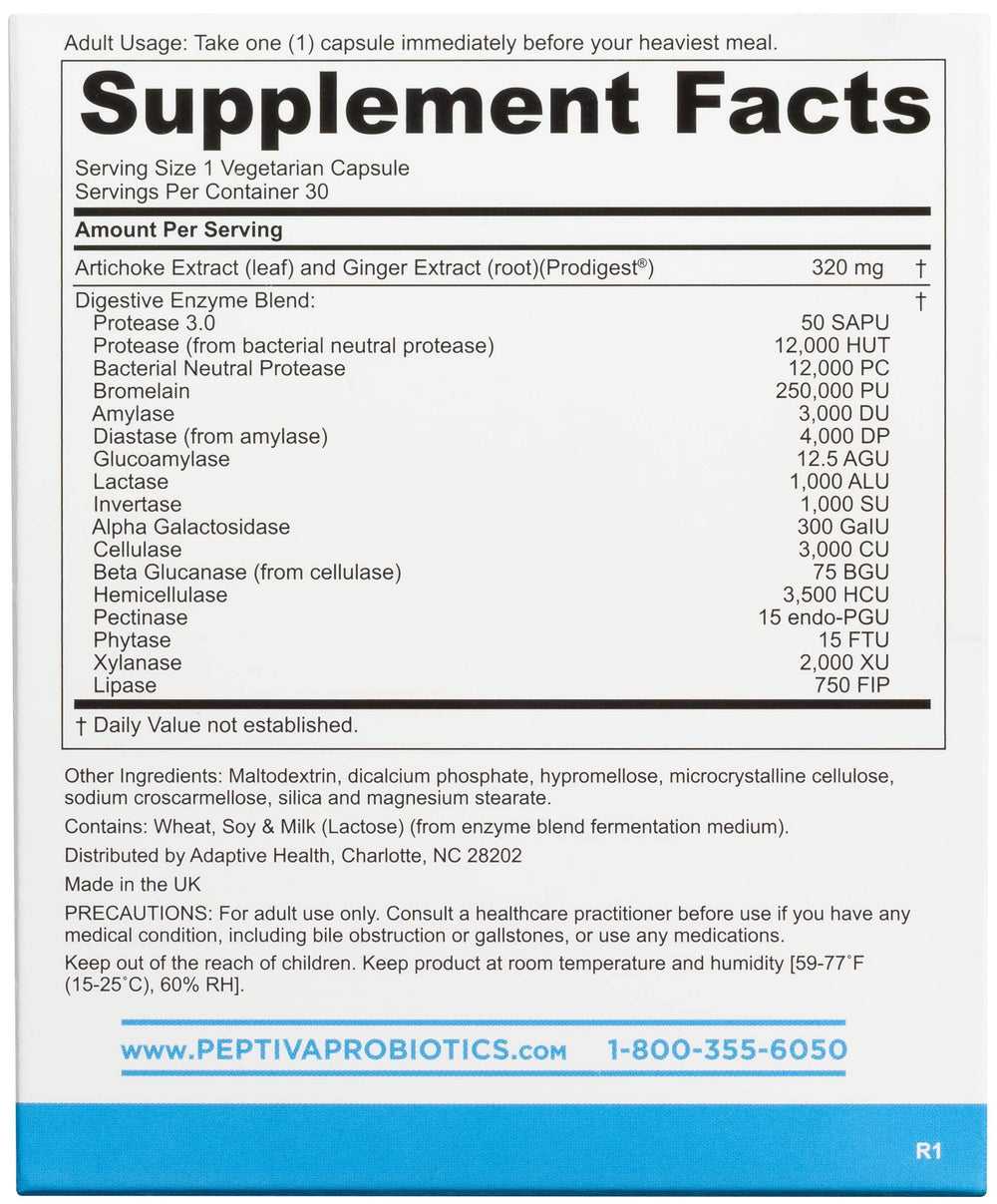 Close-up of Peptiva capsules highlighting easy daily digestive support.