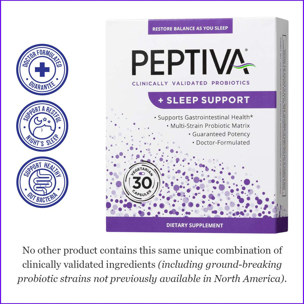 Peptiva doctor-formulated label emphasizes science-backed digestion assistance.