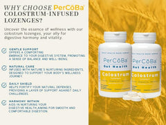 gym gear beside PERCOBA lozenges, implying recovery support.