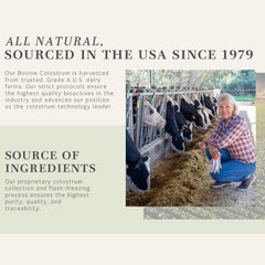 Packaging shows PERCOBA Bovine Colostrum Lozenges are made in the USA.