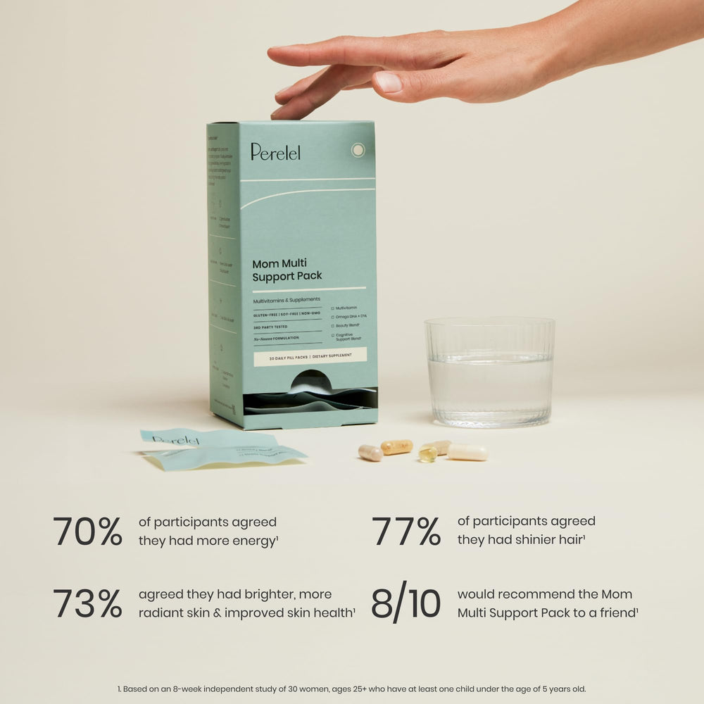 Perelel Mom collagen biotin for hair, skin, and nails.