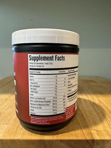 Perfect Keto ashwagandha-infused collagen bottle highlighting calming nightly routine.