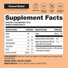 Perfect Keto Collagen Peptides scoop included for easy mixing into drinks