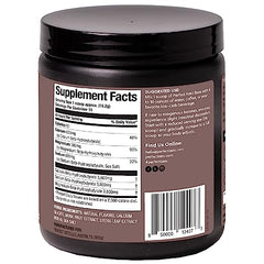 Perfect Keto exogenous ketones powder chocolate serving spoon illustrates easy dosing.