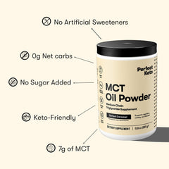 Perfect Keto packaging front showing 30 servings.