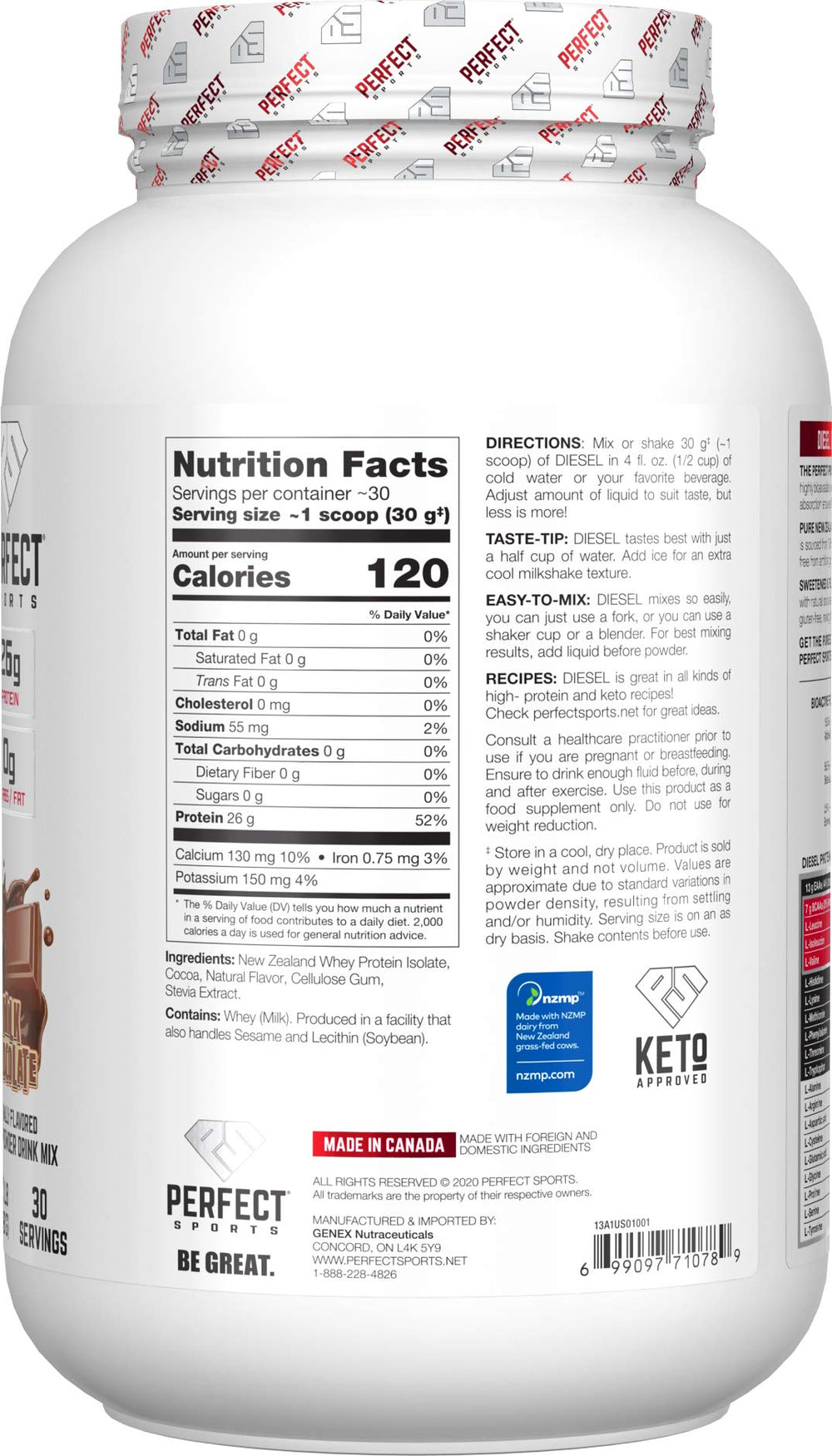 Diesel whey scoop demonstrates convenient serving for quick, protein-packed shakes.