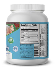 Perfect Supplements hydrolyzed collagen powder scoop for quick mixing