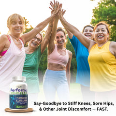 Performa Flex label closeup confirms USA-made, non-GMO and allergen-free profile