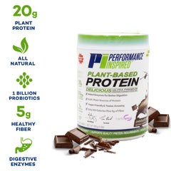 Performance Inspired tart cherry image suggests post-workout recovery notes.
