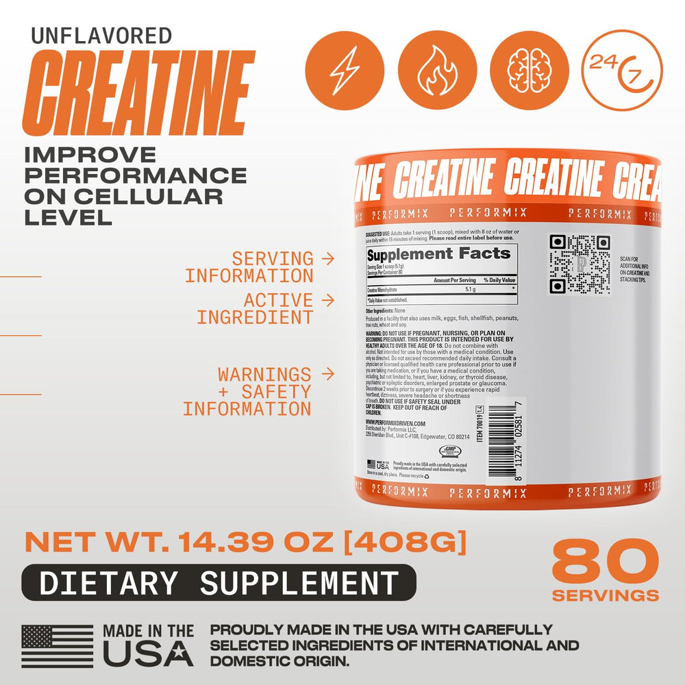 Gym scene with PERFORMIX Creatine Monohydrate ready to power high-intensity sets.