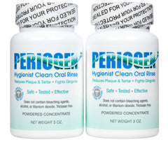 Periogen oral rinse bottle pour supports tartar control in daily use