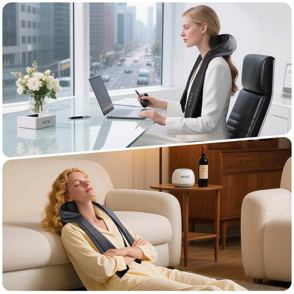 PERLEVI portable massage pillow for home, office, and travel use