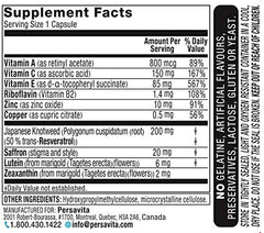 Persavita Saffron 2020 capsules ready for daily use in a vegetarian formula