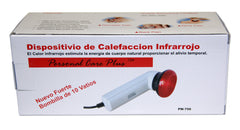 PersonalCarePlus spare bulbs included for continuous infrared heat sessions.