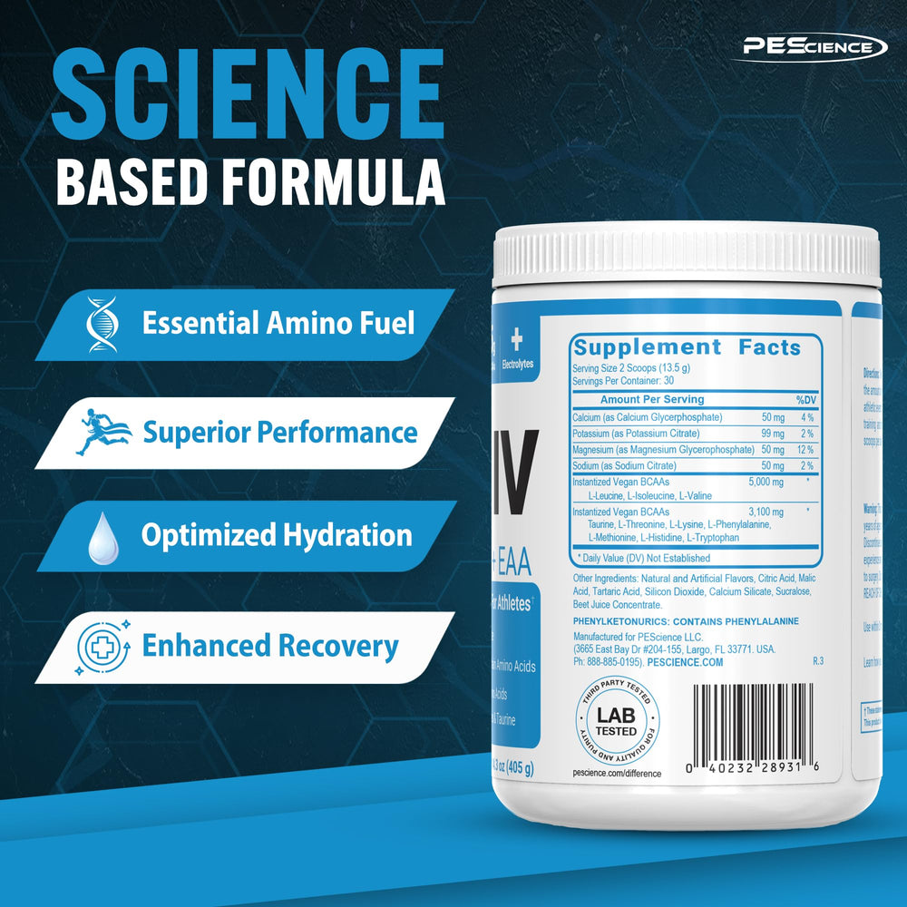 Finished glass of Amino IV hydrating during training sessions.