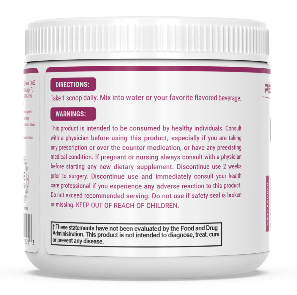 PEScience Complete-GI glass with powder ready to blend for digestive comfort.