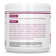 PEScience Complete-GI glass with powder ready to blend for digestive comfort.
