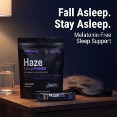 PEScience Haze Sleep Powder scoop for precise nightly measurement