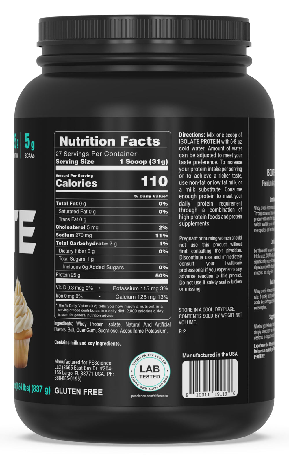PEScience Isolate vanilla cupcake mixing appears smooth and creamy