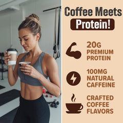 PEScience Select Cafe iced coffee served for a smooth protein-backed cold brew.
