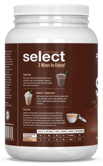 PEScience Select Cafe nutrition label communicates 20 servings and caffeine.