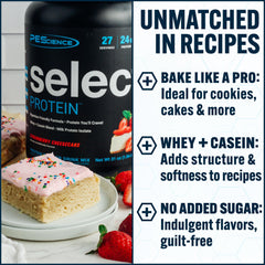 PEScience Select packaging label emphasizes purity and allergen-free formula.