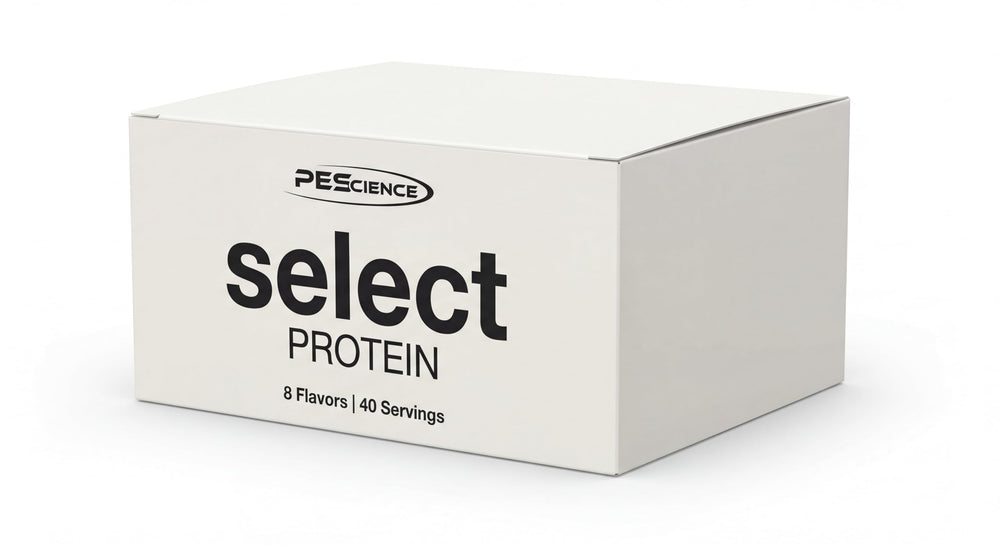 PEScience Select Protein flavor variety implies versatile use in shakes and recipes.
