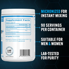 PEScience TruCreatine+ mixing with water shows easy dispersion.