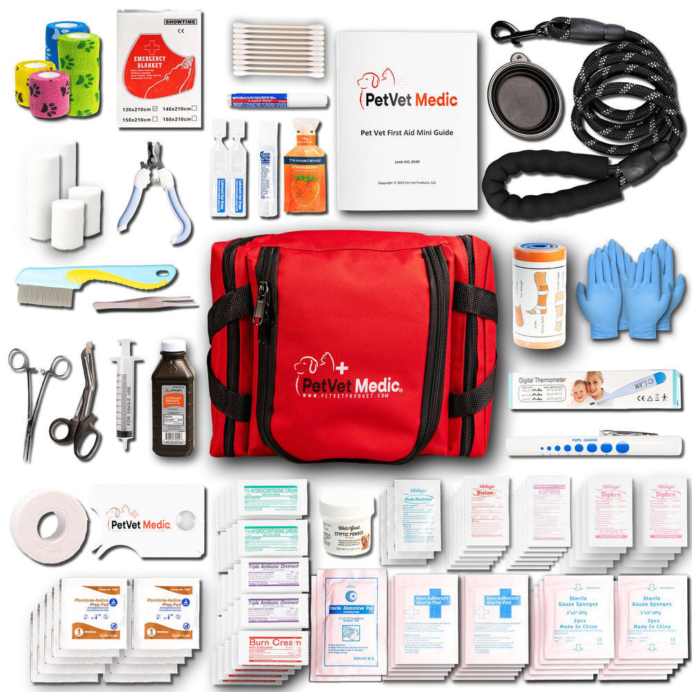 PetVet Medic emergency kit thermometer for quick pet temperature checks