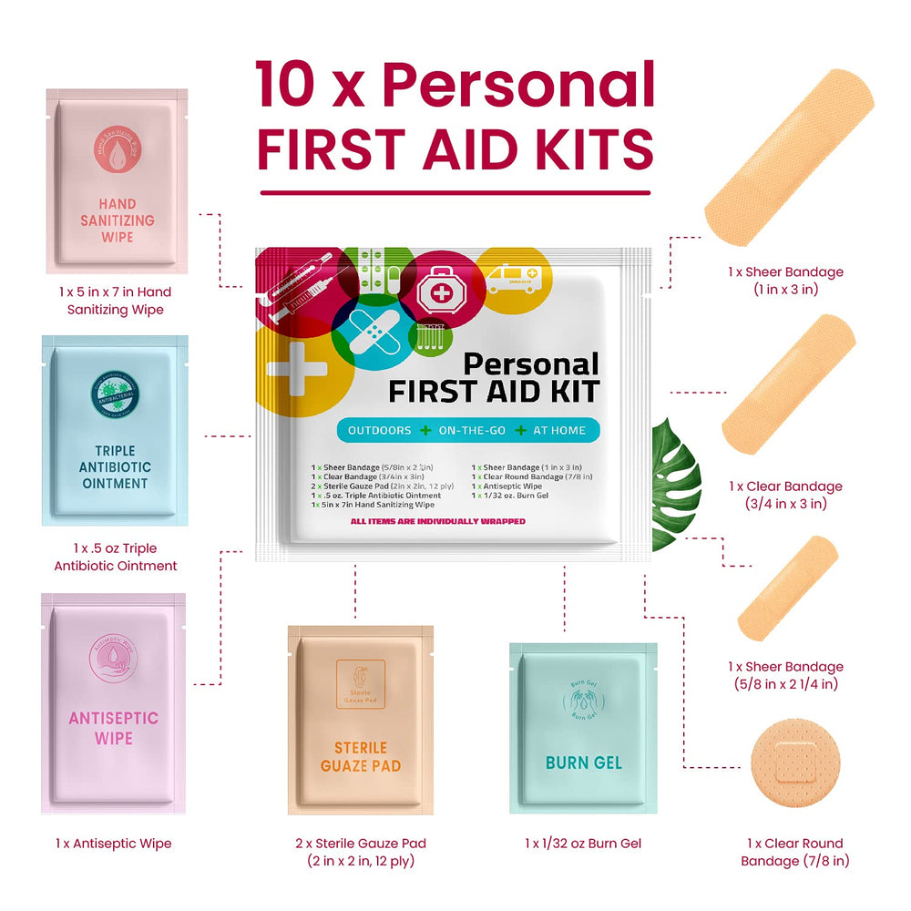 PH Advantage compact 10-pack first aid kit for easy portability.