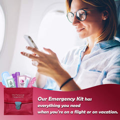 PH Advantage menstrual kit zip-top bag: reusable resealable pouch keeps essentials organized