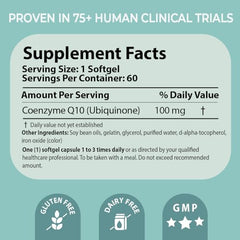 Pharma Nord Bio-Quinone Gold softgels shown up close for easy swallowing.