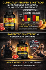 Pharmafreak Ripped Freak 2.0 capsules closeup reveals golden coating for easy swallowing.