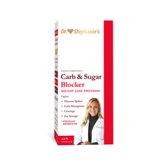 Pharmaganics Dr. Stephanie's carb blocker triple-pack for daily meals and on-the-go.