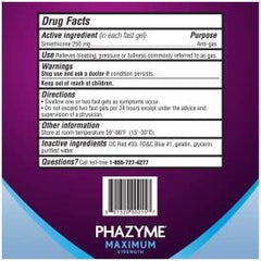 Phazyme Maximum Strength cherry-flavor graphic for pleasant use