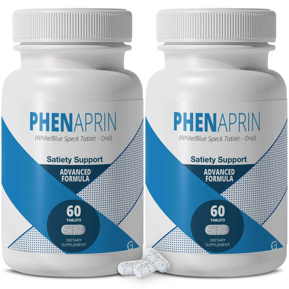 PhenAprin 2-pack bottle view shows a two-month supply for steady appetite control