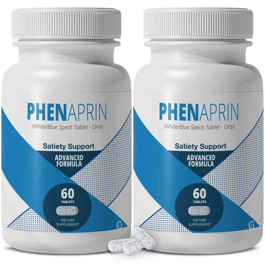 PhenAprin 2-pack bottle view shows a two-month supply for steady appetite control