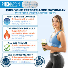 PhenAprin cravings control image suggesting reduced snacking during meals
