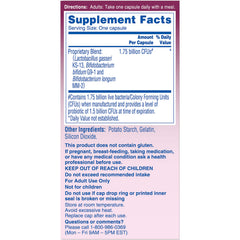 Phillips' Colon Health label close-up highlighting product name and serving size.