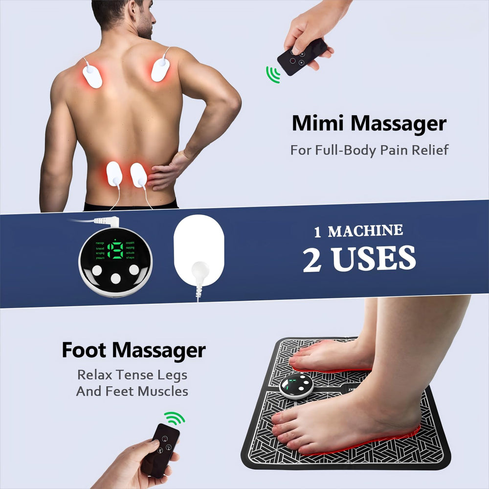 Phixnozar body massage pad on shoulders for upper body relief