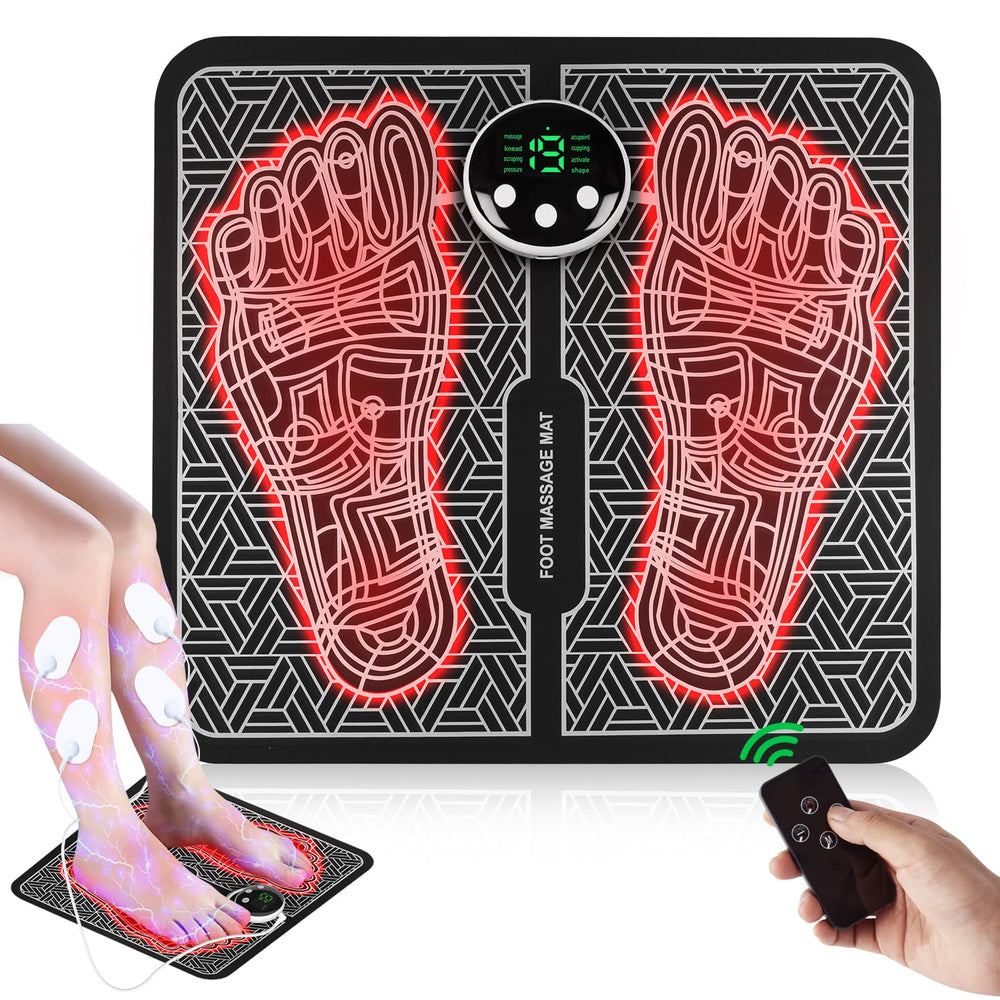 Phixnozar foot massager mat front view for portable on the go relief