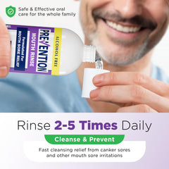 PHS Brands Prevention Mouth Sore Rinse used for braces care and irritation relief