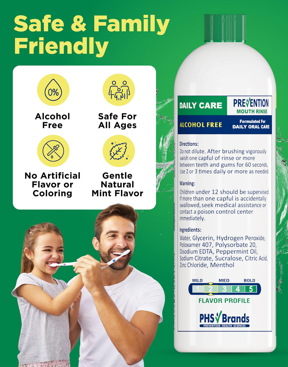 PHS Brands Prevention mouthwash family-use friendly for all ages