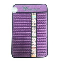 PHYMAT Amethyst infrared pad top view with gemstone surface for deep warmth